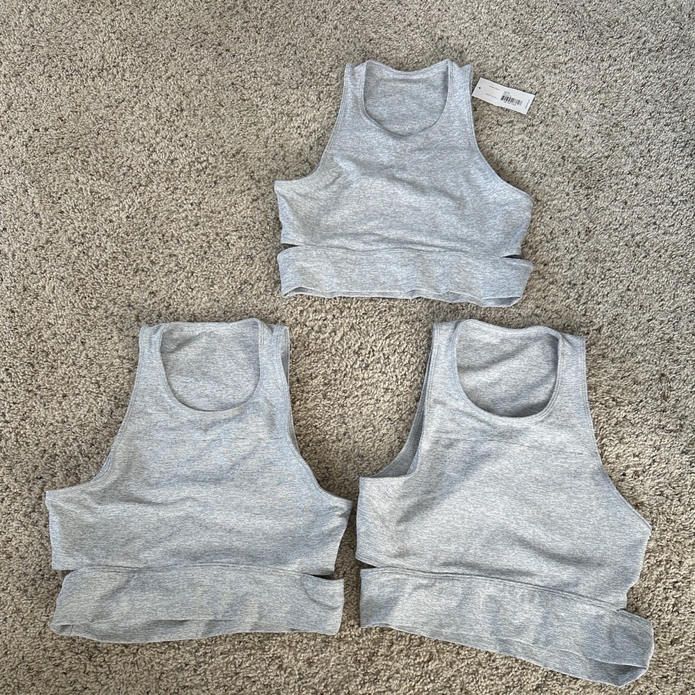 Outdoor Voices Slashback Crop Sports Bra